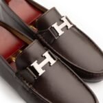 Empire Sole Classic H-Buckle Brown Leather Moccasin - Image 3