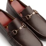 Empire Sole Heritage Buckle Brown Leather Moccasin - Image 2