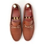 Empire Sole Heritage Buckle Tan Leather Moccasin - Image 5