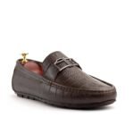 Empire Sole Prestige Embossed Brown Leather Moccasin - Image 2
